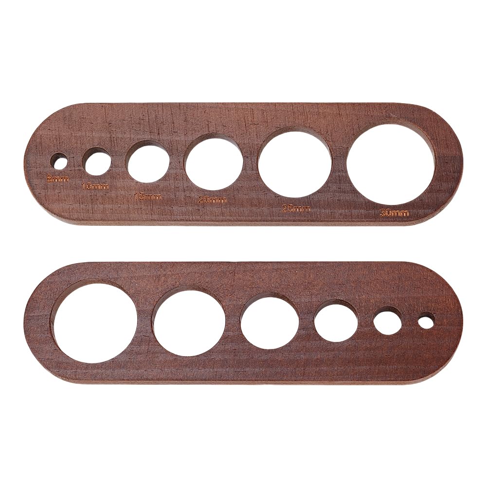 PH PandaHall Auxiliary Tool for Attaching Safety Eyes, Wood Safety Eyes Insertion Tool Eyeball Gauge Board Amigurumi Craft Eyes Tool Crochet Tools for DIY Craft Stuffed Animal Eyes, 6/10/15/20/25/30mm