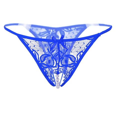 FORH Damen Unterhosen Frauen Sexy Spitzen G-String Reizvolle Dessous Hohe Taille Transparente Crotchless Bikinislips Slip Ero