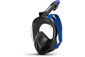 G2RISE Full Face Snorkel Mask Adults Snorkeling Set Gear for Kids with Detachable Camera Mount, Safe Breathing, Anti Fog Anti Leak