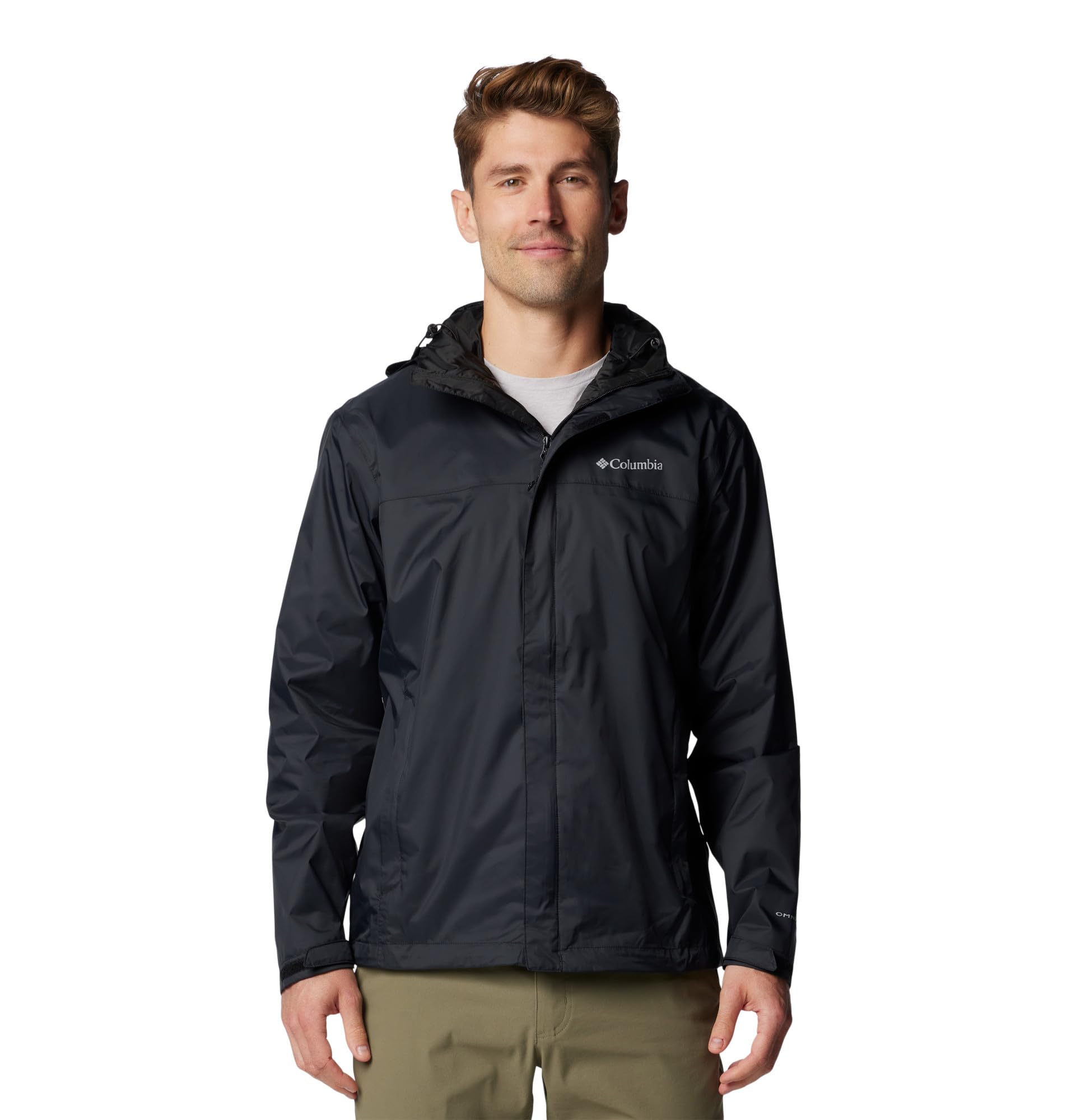 Columbia Watertight II - Chaqueta impermeable para hombre, color negro, 4X
