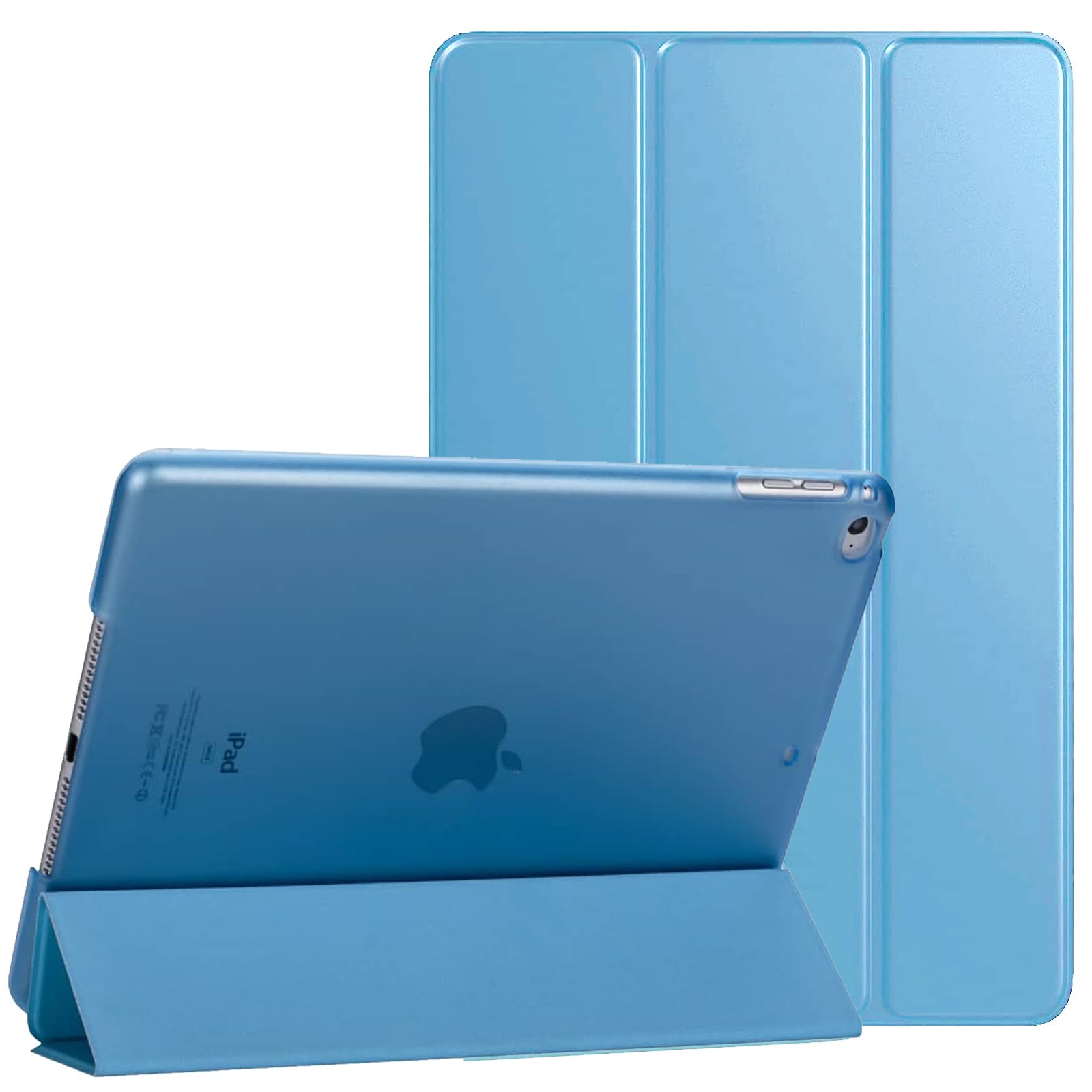 For Apple iPad 9.7 2017 5th Gen A1822 A1823 Smart Magnetic Stand Case with Automatic Wake/Sleep (Turquoise)