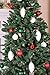 Clever Creations White Poly 4 Pack Christmas Tree Ornaments