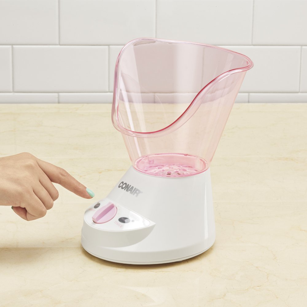 True Glow by Conair Moisturizing Mist Facial Sauna System; Pink / Cream: Beauty
