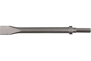 JET 408312 - .580 Hex Shank 12" Long Narrow Flat Chisel - Heavy Duty - Chipping Air Hammer Accessories