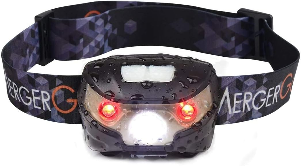 USB Rechargeable LED Headlamp Ultra Lightweight Comfortable Super Bright Waterproof Head Torch Perfect for Running, Camping, Hiking, Walking,Fishing,Reading,Bicycling