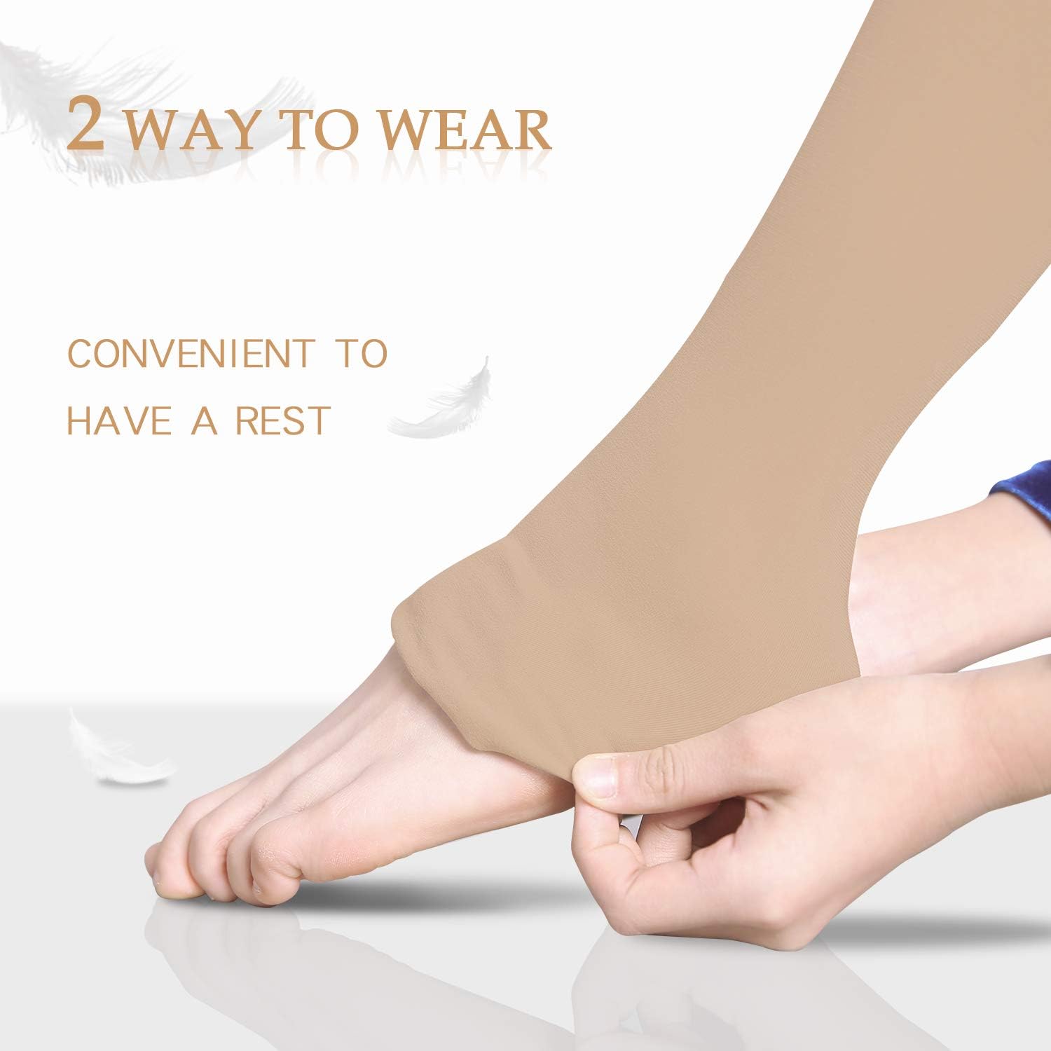 HETH Ballet Tights for Girls Toddler Ultra Soft Dance Ballet Convertible Tights With Holes: Clothing