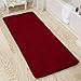 Bedford Home Memory Foam Shag Bath Mat (24x58), Burgundy