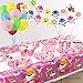 179 Pcs Pink Baby Shark Party Supplies Set & Tableware Kit | Birthday Decorations Bunting, Disposable Paper Plates, Cups, Napkins, Straws, Plastic Table Cloth, & BONUS Baby Shark Balloons Baby Shark Tattoo Stickers