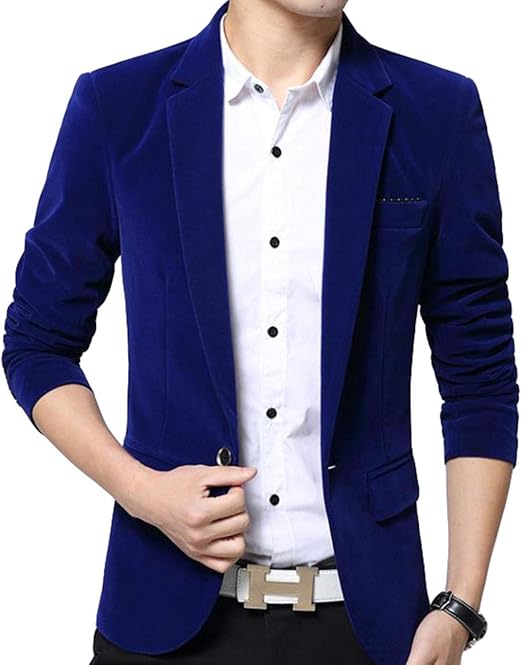 Amazon Ellte テーラードジャケット メンズ 秋 冬 スリム カッコイイ スーツジャケット 無地 トップス ビジネス ピーコート ベルベット コート ジャケット 通販