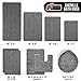 GORILLA GRIP Bath Rug Mat 44x26, Thick Soft Absorbent Chenille, Quick Dry Microfiber Mats, Rubber Backing Machine Washable Shower Floor Rugs, Bathmat Runner, Bathroom Home Decor Accessories, Black