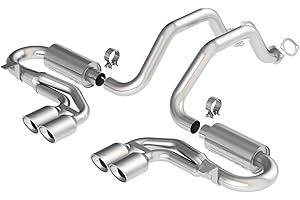 BORLA 140039 Cat-Back Perf. Exhaust Sys. for '97-'04 Chevrolet Corvette (C5) & Z06 (C5) V8 T-304 Stainless Steel S-Type Classic Dual Center Rear Exit Dual 4.25"x3.5" Oval Polished T-304 Tips Each Side