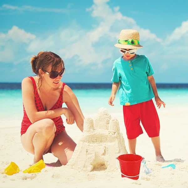 ARTCREATIVITY 6 INCH MINI PLASTIC BEACH BUCKET AND SHOVEL SET – PACK OF 12 – ASSORTED COLORS BUCKETS AND WHITE SHOVELS – SUMMER BEACH TOYS – PRACTICAL GIFT, PARTY FAVOR AND PRIZE