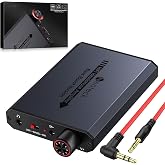 Neoteck 3.5mm Headphone Amp with Bass Boost HiFi Headphone Amplifier | with Portable, 16-300 Ohm, Aluminum Matte Surface for Mac, Phones, iPad, MP3, MP4 Computers PS4 PS5 Controller-Dark Grey