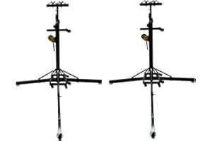 TEHTONGDA Heavy Duty Crank Stand Trussing Stands with Outriggers Truss System for Lighting Cans & Speakers Music Equipment 6m