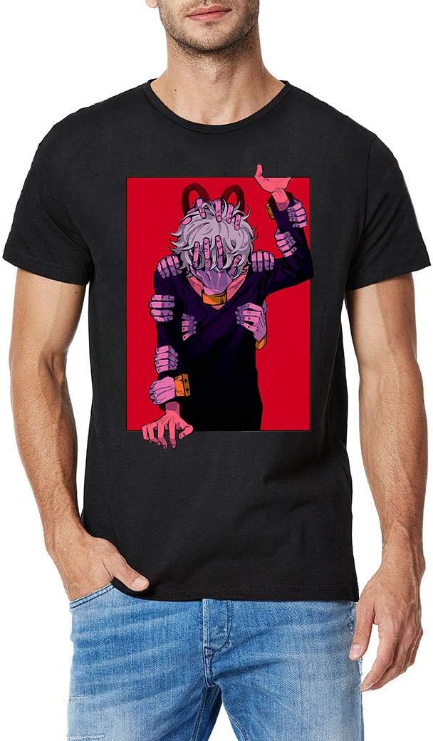 DDHHYY Anime My Hero Academia Tomura Shigaraki Men's Short Sleeve T-Shirt