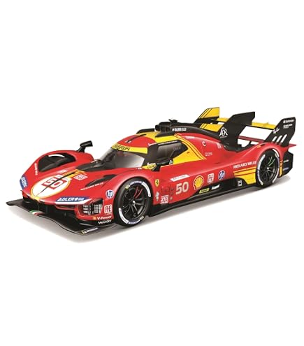 Amazon.com: Bburago - 1/18 Ferrari Racing - 499P LMH 2023#51 - Red