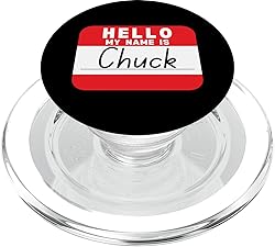 Hello My Name is Chuck Funny Name-Tag PopSockets