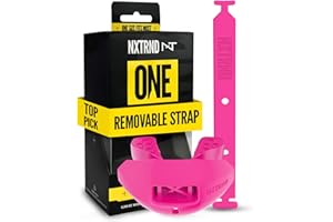 NXT NXTRND Nxtrnd One Football Mouth Guard, Strap Included, Fits Adult & Youth (Pink)