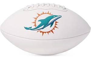 WILSON NFL Live Team Autograph Football, Miami Dolphins