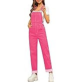 Odefou Bib Overalls for Women Fashion Jean Jumpsuit Adjustable Strap Coveralls