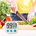 Weicai 2 Pack Digital Kitchen Timer with Premium Magnetic Backing for Cooking, Baking and More (LCD Display, Loud Alarm, Countdown)