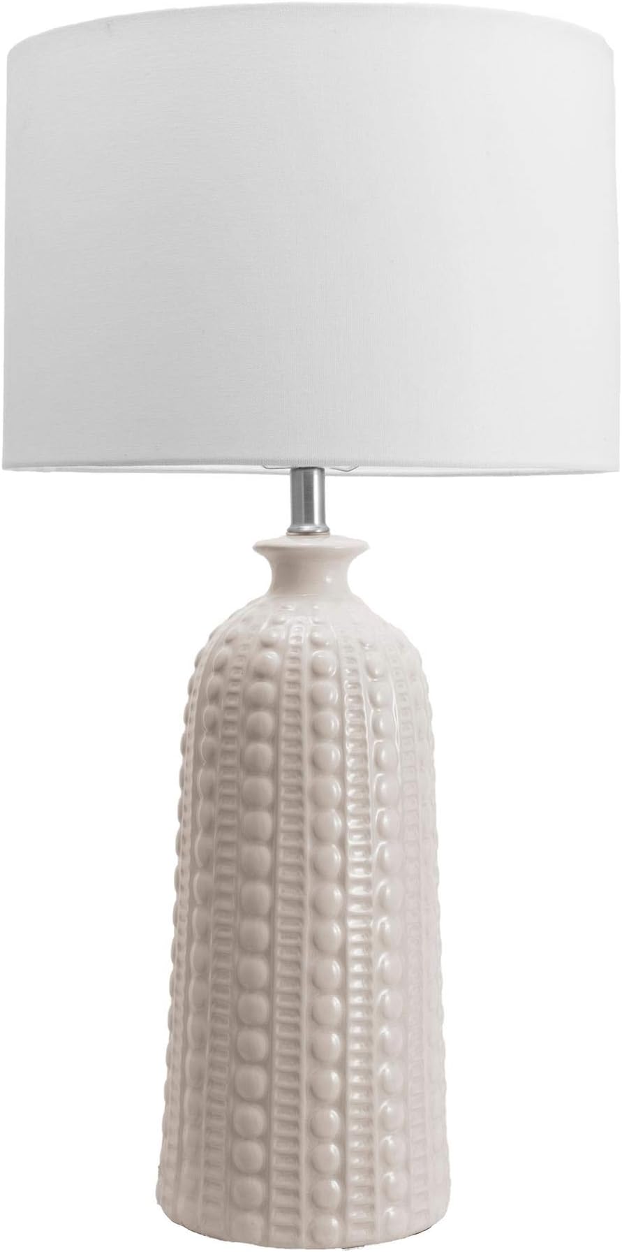 nuLOOM NPT32AA Flint 30" Ceramic Table Lamp, Height, White