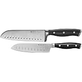 HENCKELS Forged Accent Razor-Sharp 2-pc Knife Set, Santoku Knife 5 Inch, Santoku Knife 7 Inch, German Engineered Informed by 
