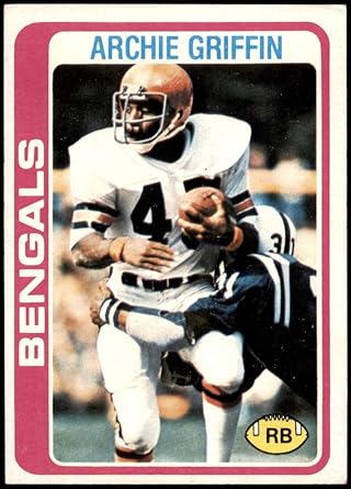 Amazon Com 1978 Topps 55 Archie Griffin Cincinnati Bengals Football Card Ex Bengals Ohio St Collectibles Fine Art