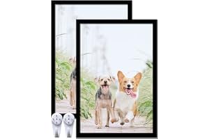icariery 8x12 Picture Frame Set of 2, Black Photo Frames High Transparent Wall Gallery Desktop Horizontal Vertical for Canvas Collage Photo Poster Certificate 8 x 12 inches