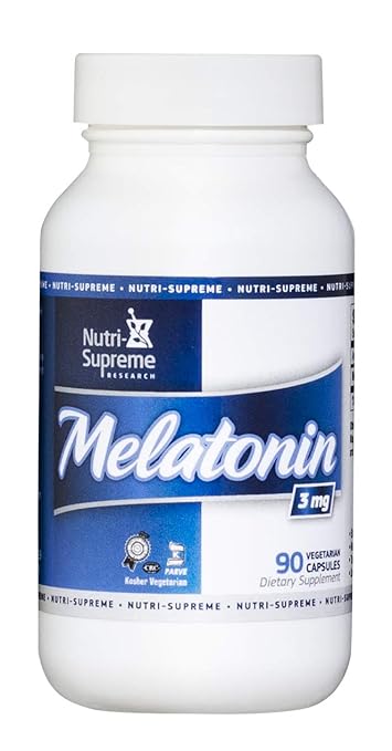 Nutri-Supreme Research Melatonin 3 mg. - 90 Vegetarian Capsules