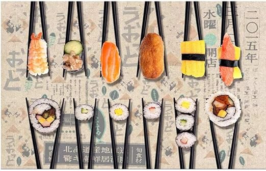 Mural Custom Mural 3d Photo Wallpaper Japanese Sushi Restaurant