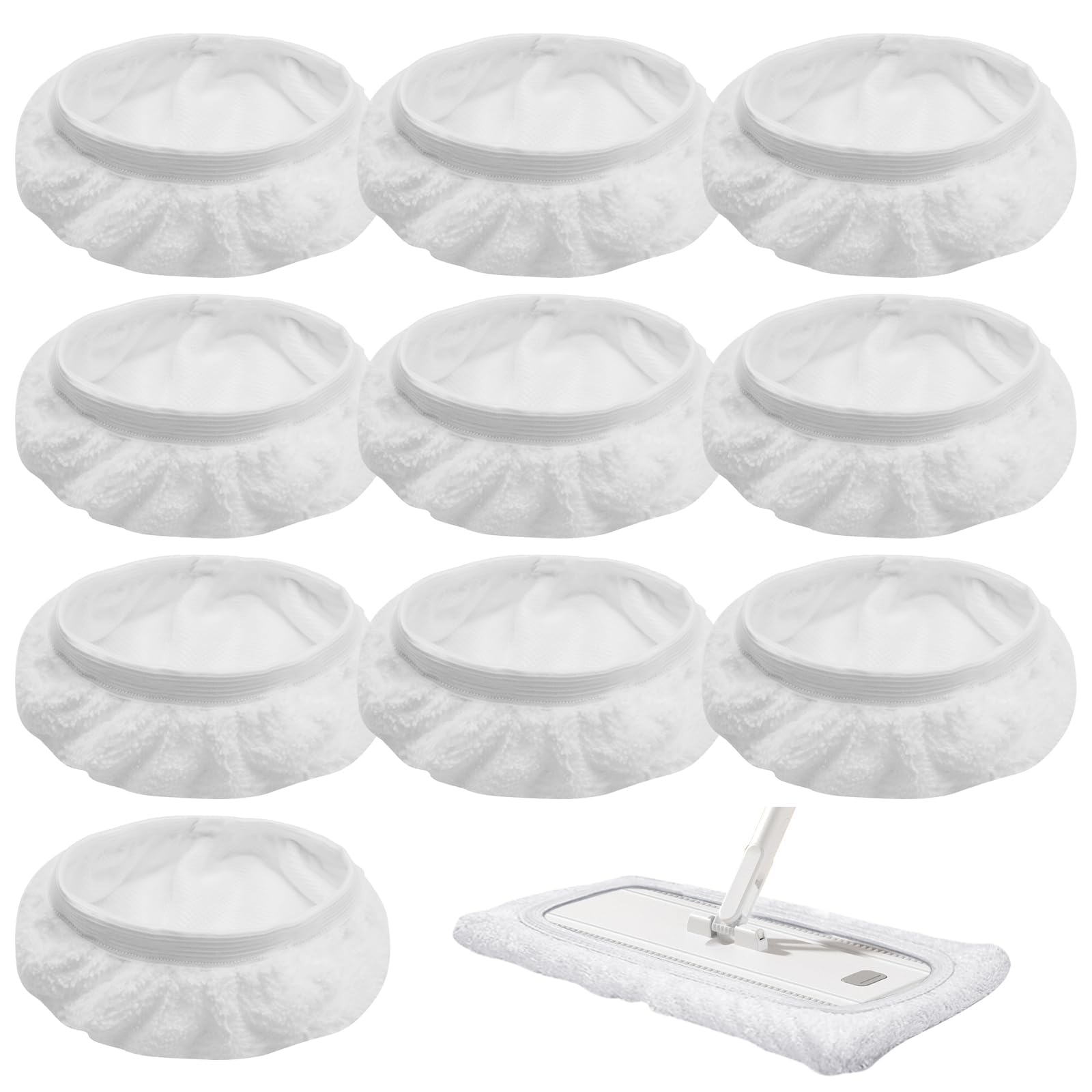 Photo 1 of 10Pcs Steam Mop Pads for Handheld Steam Cleaner Compatible with Bissell Steam Shot