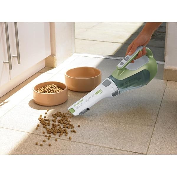 BLACK+DECKER DUSTBUSTER ADVANCEDCLEAN HANDHELD VACUUM CORDLESS, COMPACT HOME AND CAR VACUUM WITH CREVICE TOOL ,ROTATING NOZZLE AND CHARGING STATION, LARGE DUST BOWL (CHV1410L)