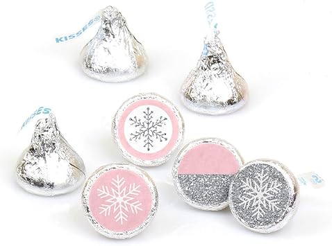 Amazon Com Big Dot Of Happiness Pink Winter Wonderland Holiday