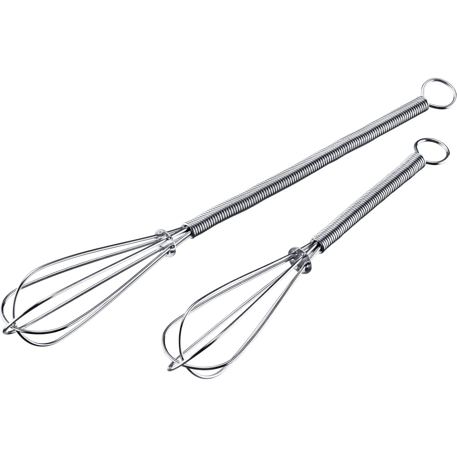 Westmark 2 mini whisks, made of 18/8 stainless steel, 15/20 cm long, silver, 12472270
