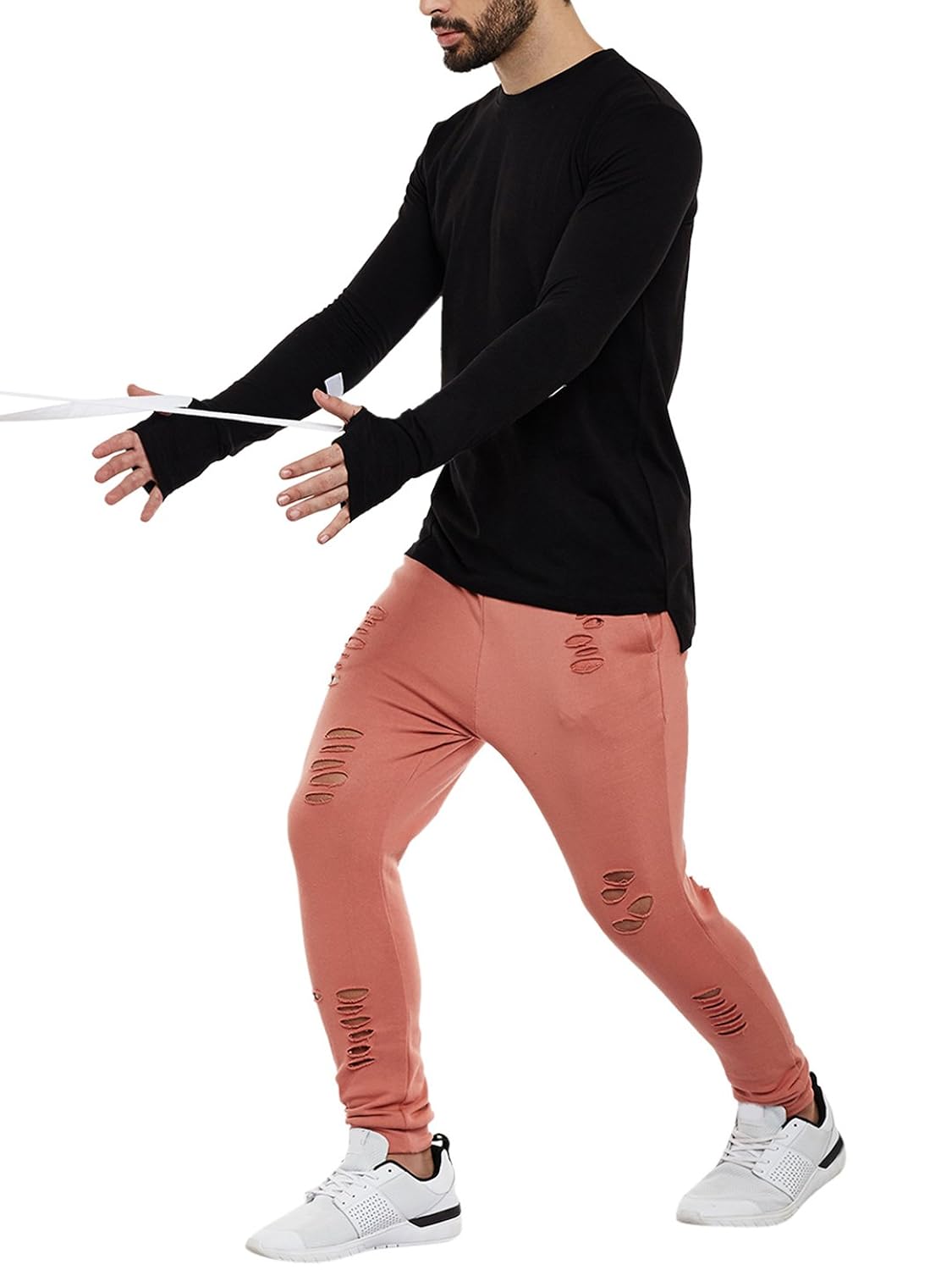 fugazee wrist wrap thumbhole t-shirt