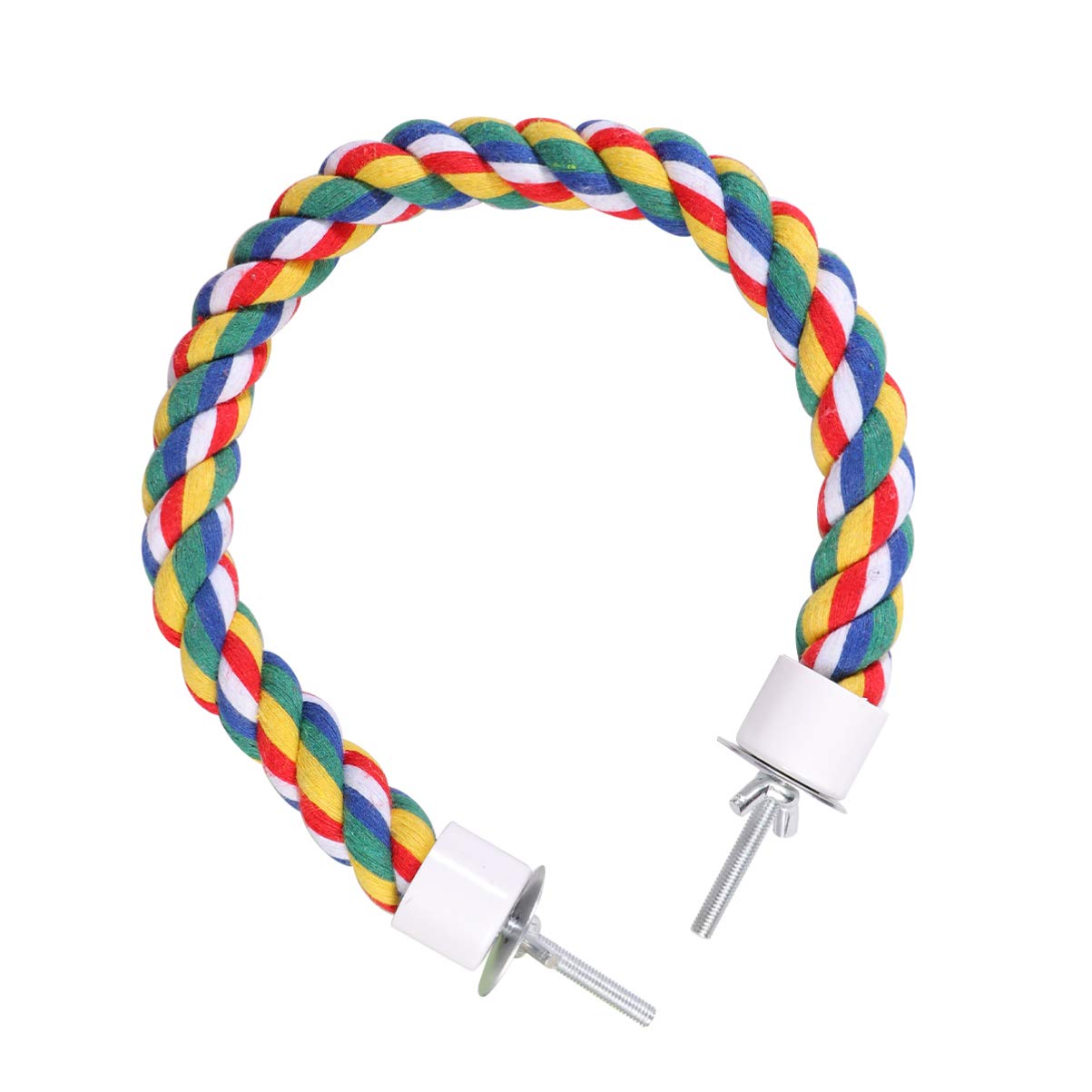 Balacoo Bird Perch Rope Bungee Bird Toy Cage Parrot Chewing Toy (40cm)