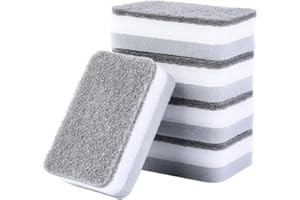 Heavy Duty Cellulose Scrub Sponge Dual Sided Dishwashing Sponge for Kitchen 5 Pack Household Merchandises Items Attractive