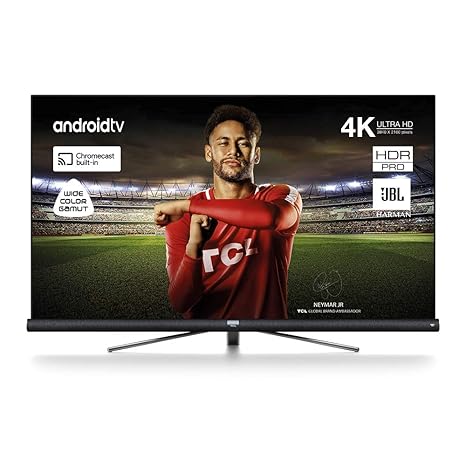 TCL 65DC766 Fernseher 164 cm (65 Zoll) Smart TV (4K UHD, HDR, Wide Color Gamut, Andoid TV, Google Home, Google Assistant, JBL