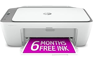 HP DeskJet 2755e Wireless Color All-in-One Printer with bonus 6 months Instant Ink (26K67A)