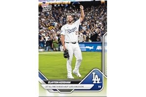 HOFSM.COM HALL OF FAME SPORTS MEMORABILIA 2025 Topps Now Clayton Kershaw #373 20th All Time to Reach 3,000Ks Milestone Los Angeles Dodgers Baseball Card
