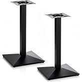 Leinuosen 2 Pack Restaurant Table Base, 16"x16" Iron Square-Base, 28" Tall | 500 Lbs Capacity, Cast Iron, Table Pedestal Base Only, Fits 20-30" Tops, Anti-wobble, for Dining Cafe Bar Indoor &amp; Outdoor