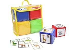 Godery DIY Education Playing Game Dice, Pocket Cubes for Teaching (Set of 4)