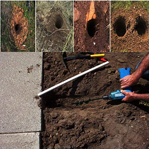 zosenda Garden Spiral Drill Bit, 1.6" x 8.7" Electric Cordless Replacement Planter Garden Auger Digger Drill Bit, Time Saving Hole Auger Digging Tool for Planting Trees Shrubs Deep Cultivating - Thumbnail 3