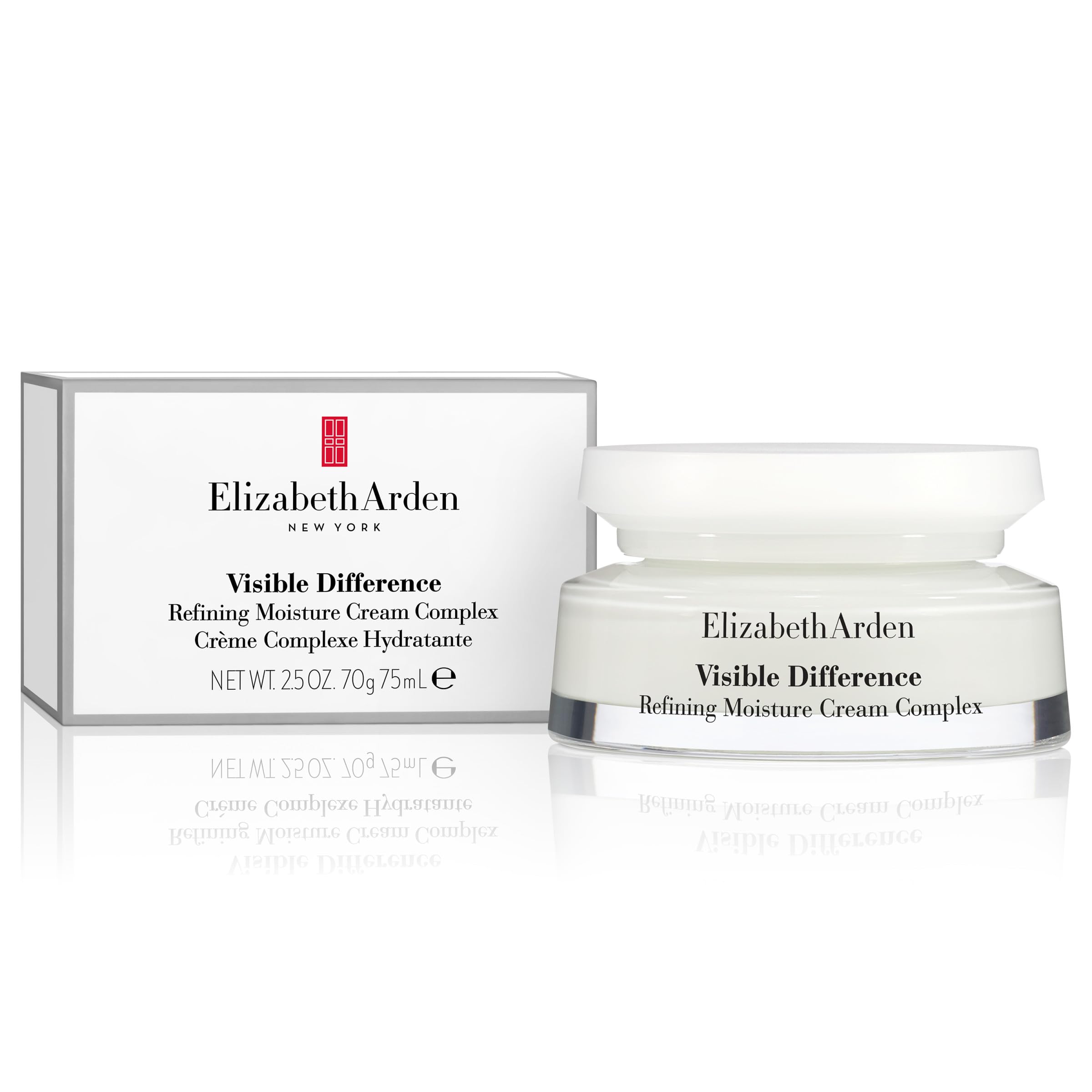 Photo 1 of Elizabeth Arden Visible Difference Refining Moisture Cream Complex, Daily Face Moisturizer, Prevents Hydration Loss, Dermatologist and Clinically Tested, 2.5 Oz