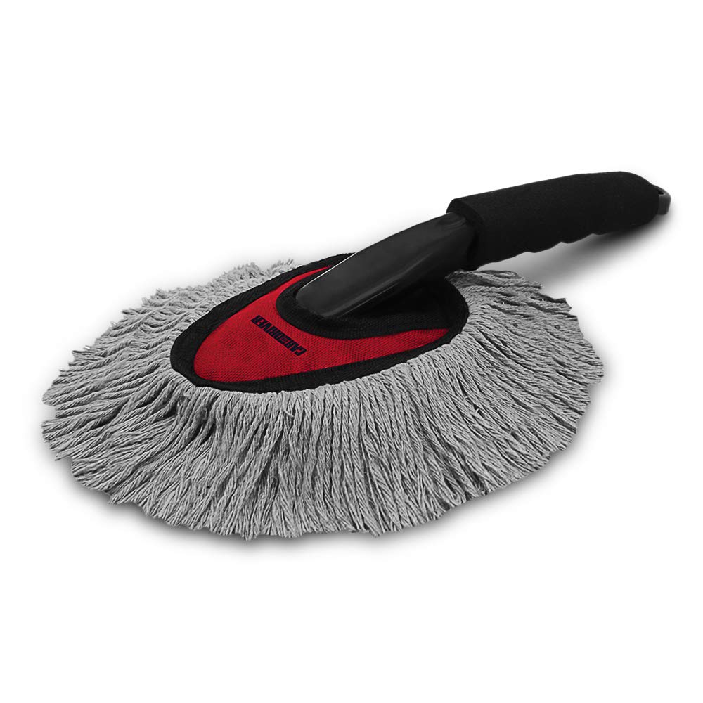 Car and Driver Car Duster - Removable & Washable - Soft, Absorbant, Anti Scratch Cotton Fibers - Great for Collector and Luxury Vehicles - Interior and Exterior (Red)