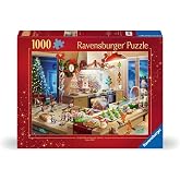 Ravensburger - Merry Mischief - 1000 Piece Jigsaw Puzzle - Caper with Gingerbread Men as They Wreak Havoc in The Kitchen - Stunning Detail - Premium Quality - Ages 12+