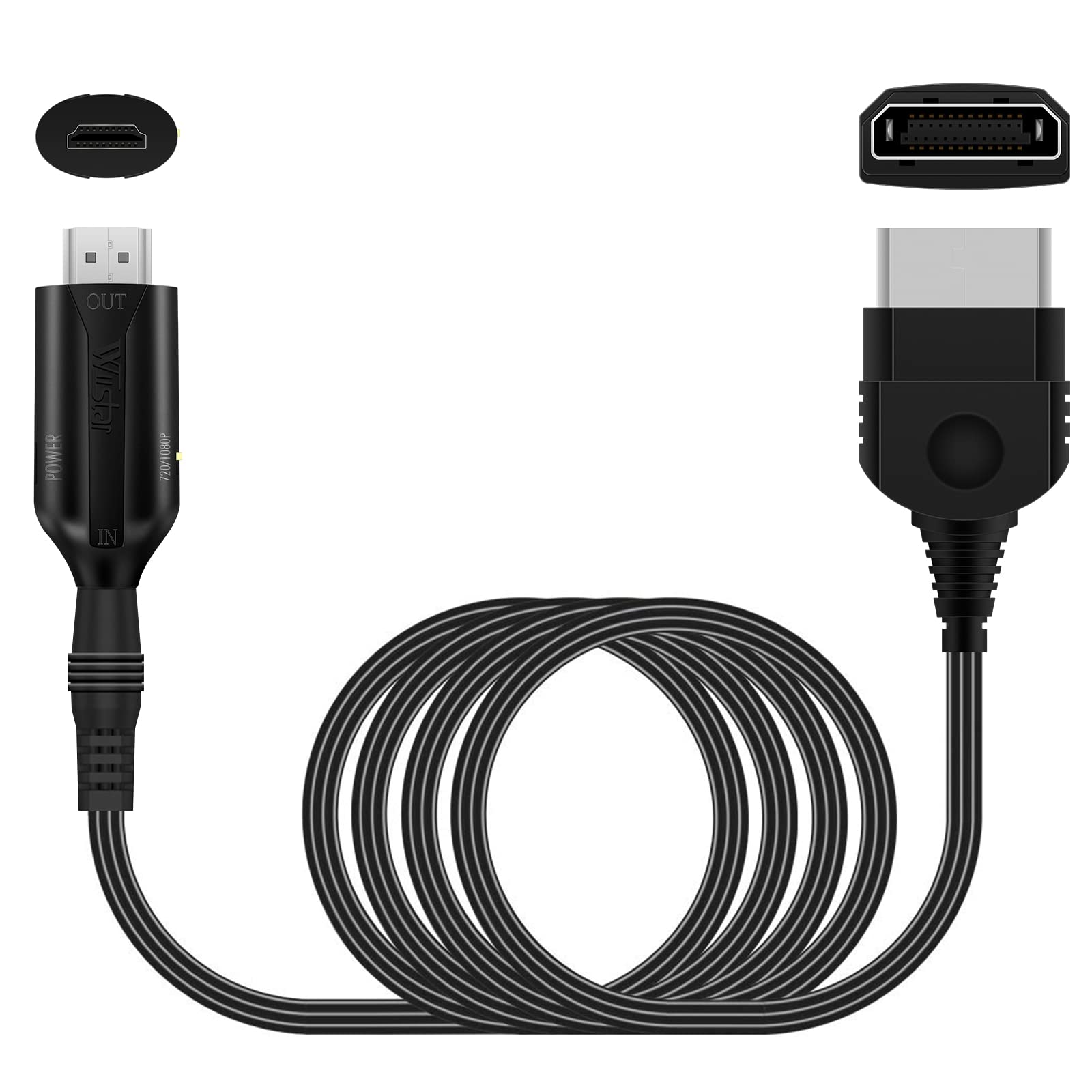HDSUNWSTD Xbox to HDMI Converter, HD Link Cable Support 1080P/720P, Video Audio Adapter for Original Xbox