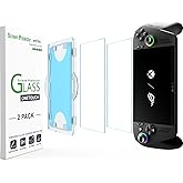 amFilm OneTouch Screen Protector for ASUS ROG Xbox Ally X/ROG Xbox Ally 2025 7'' | Auto-Alignment install | Bubble Free | 9H+ Military-Grade Tempered Glass | Drop Protection | FHD Clarity | 2 Pack