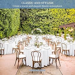 12 Pack White Round Tablecloth-120 Inch White Table